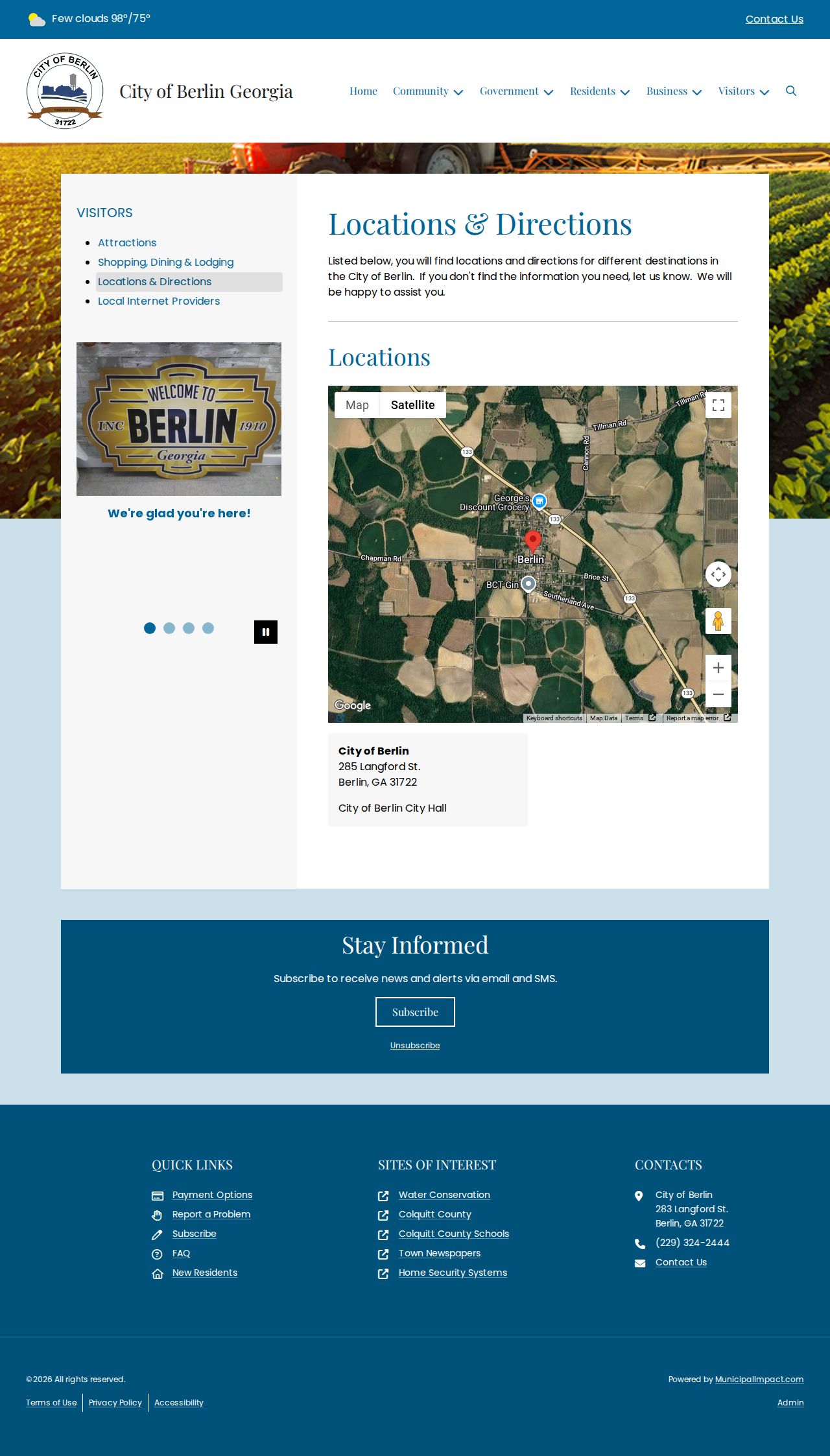 Colquitt County Berlin court records city building location