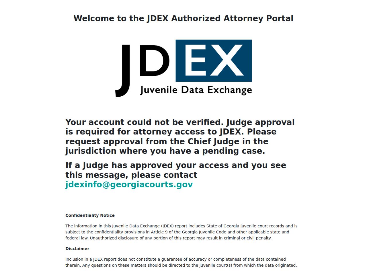 Colquitt County court docket access notice for authorized users